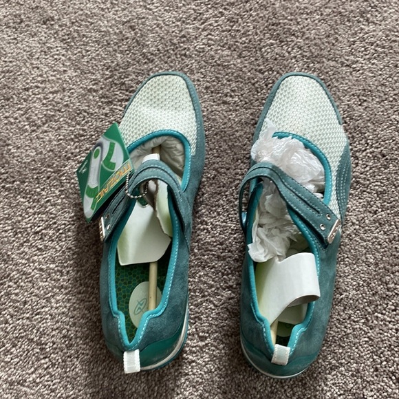 NWT Aetrex Mosaic Mary Jane Shoes Teal Mesh Comfort Sneakers - Picture 6 of 6